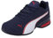 PUMA Unisex Tazon 7 Evo Road Running Shoe, Navy-for All Time Red, 47 EU