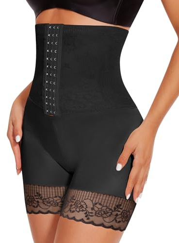 Becellen Gaine Amincissante Femme, Taille Haute Culotte Gainante Ventre Plat Panty Short Gainant Anti Frottement Invisible Cuisse Shapewear