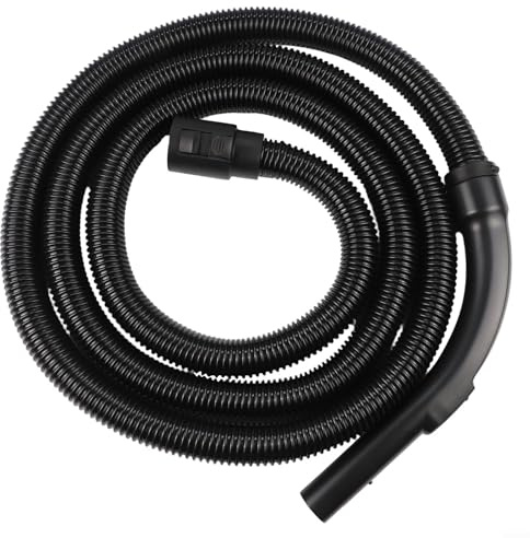 Zoegneer Tuyau d'aspirateur flexible pour Karcher NT20 30 WD Series et WD 6 P Premium, avec deux poignets pivotants qui aident à éviter les plis du tuyau (3,5 m)