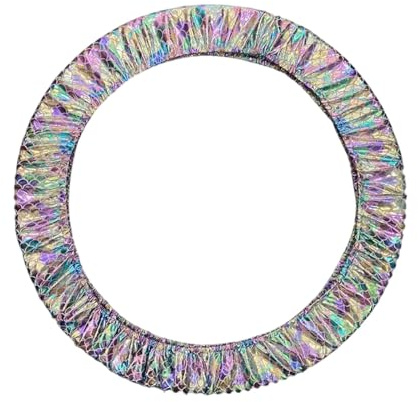 Colcolo Artistic Gymnastic Cover Calisthenics Accessory Elastic Polyester Easy to Install Rhythmic Gymnastic Hoop Cover, Multicolor