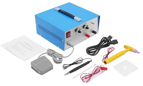 PERFERATE Jewelry Spot Welding Machine 390W Portable Welding Machine Spot with Pedal Switch Soldering Station Kit Permanent Jewelry Welder for Gold, Silver, Ring, Chain Repair, DIY