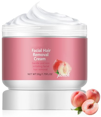 1 Pcs Hair Removal Cream Face,Facial Hair Remover Cream for Women Upper Lip Chin Face and Body,Gentle Soothing and Moisturizing,Visibly Smooth Skin,Suitable for Sensitive Skin