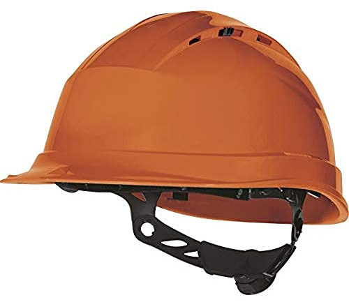 Delta Plus – Casque chantier ventilé polypropylène ajustement Rotor Orange