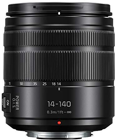 Panasonic Lumix G Vario 14-140mm Telephoto Zoom Lens with F3.5-5.6 II ASPH, Mirrorless Micro Four Thirds Mount and Power O.I.S. - H-FSA14140 (Upgraded USA Black)