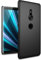 GAPlus Schutzhülle für Sony Xperia XZ3, 15,2 cm (6 Zoll), ultradünn, matt, gummiert, Schwarz