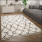 Paco Home Hochflor Teppich Wohnzimmer Shaggy Skandinavisch Fransen Flauschig Modern Langflor, Grösse:120x170 cm, Farbe:Creme