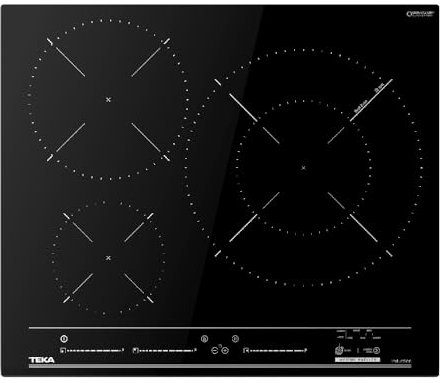 TEKA Placa Inducción 60 cm, 3 Fuegos, Touch Control Multislider, Zona Paellera, Stop & Go, Sistemas de Seguridad, Modelo MestrePaeller IZC 63320 MPS BK