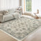 OMERAI Vintage Teppich Wohnzimmer 80X150CM Waschbarer Teppich Boho Teppiche Kurzflor rutschfest Klein Carpet für Schlafzimmer, Esszimmer, Beige Grün