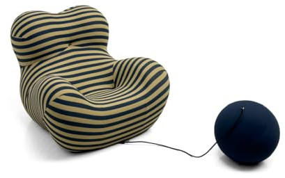 Ligterra Divano Lazy, Divano a Compressione, Poltrona Lounge, Divano Singolo, Un Must per Piccole Case, Simula l'Abbraccio della Mamma, per Soggiorno, Camera da Letto, Lounge, 118 * 102 * 93 cm