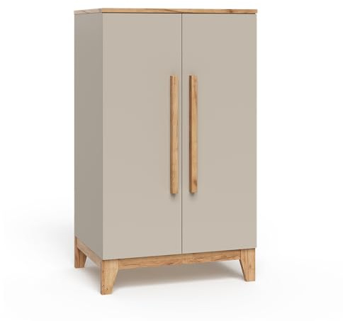 VitaliSpa Armadio per bambini Malia, Cashmere/Artigianale, 70 x 120 cm, per la conservazione di abbigliamento per bambini e combinabile
