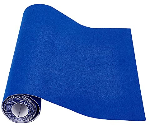 BENECREAT 15.7x78.7 Inch (40cmx2m) Self-Adhesive Felt Fabric, Royal Blue Jewelry Box Lining for DIY Costume Making and Furniture Protection, 1mm Thick