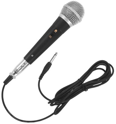 ibasenice Professional Wired Dynamic Handheld Microphone for Singing Compatible Speaker and Karaoke Machine Corded Vocal Mic Microphone Cable