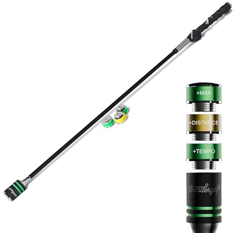 Golf Swing Trainer Aid Without Ribbon (Right-Handed) for Indoor Practice Speed Training, Improved Rhythm, Grip, Flexibility, Balance, Tempo and Strength