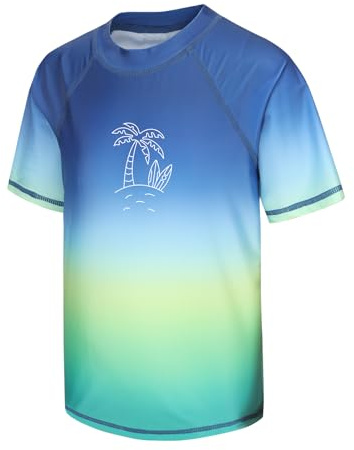 Aisyee Rash Vest Boys Swimsuit Kids Swim Top Age 11-12 Years
