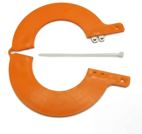 LanChonAP [10 Pack] Excavator Bucket Pin Shim Kit, Fits 60mm Pin, 3mm Thickness, Double Clip Snap-Lock, Polymer Body with Handles, Compatible with JCB, Kubota, CAT, Komatsu, Volvo Equipment