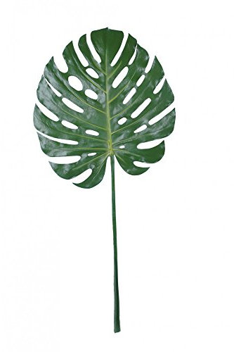Pomax deko konstplan monstera-ark/fönsterblad – mått: H 125 cm