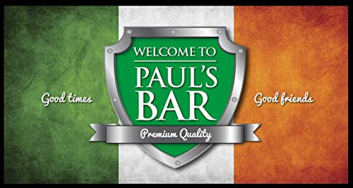 Tapis de bar personnalisé avec drapeau irlandais