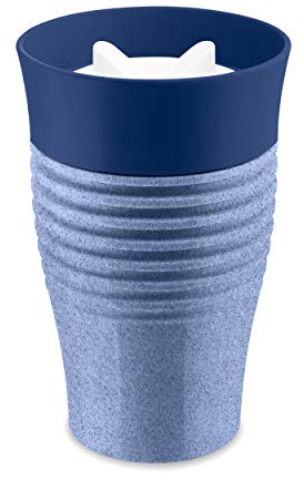 Koziol Safe To Go 3797671 Thermobecher Thermoplast, 400 ml, blau