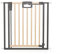 Geuther Türschutzgitter Easylock Plus | Treppenschutzgitter ohne Bohren Breite 96,5-104,5 cm | Türgitter Baby Holz-Metall | Kinderschutzgitter beidseitig öffnend | Kindersicherung | Natur-Anthrazit