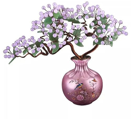 Árbol Topiario Artificial Porche de casa, sala de estar, gabinete de vino, decoraciones for oficina, regalos de inauguración de la casa, manualidades de apertura, adornos de Jade Árbol Bonsái Artifici