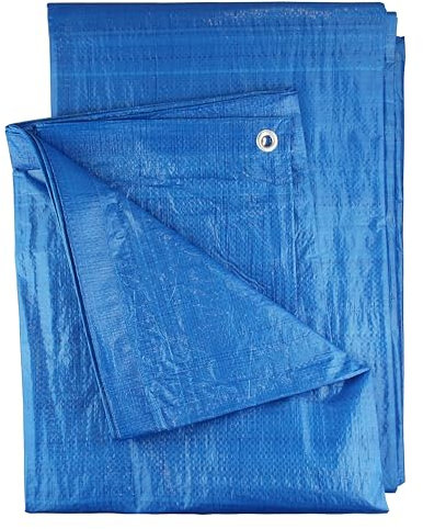 Waterproof tarpaulin builders tarp,camping ground sheet,cover up and weatherproof dry garden storage sheeting MASSIVE 5m x 6m (16.25ft x 19.5ft)