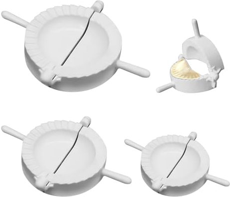 Set di 3 stampi per gnocchi, forma a mezzaluna, gnocchi, strumento per la produzione di gnocchi (6,8 cm, 7,8 cm, 8,8 cm)