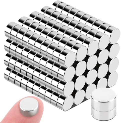 Aenienoe 200Piezas Mini Imanes Neodimio Potentes Imanes Pequeños Redondos Magnet 4x2mm para Manualidades Refrigeradores de Pizarra Magnética