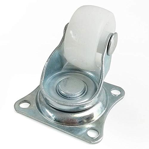TJLVYCNB Rotella Universale, 4 Pezzi Rotella Universale Universale for mobili Rotella for mobili Rotella Fissa for Sedia a rotelle Bianca a Doppio Rullo