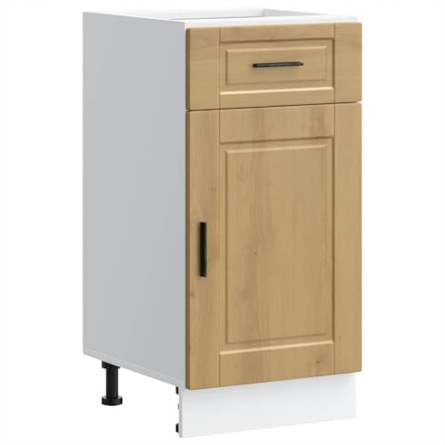 vidaXL Mueble bajo de Cocina Porto Roble Artesano Madera reconstituida, Mueble bajo de Fregadero, Mueble bajo de Cocina con cajón, Mueble bajo de Fregadero