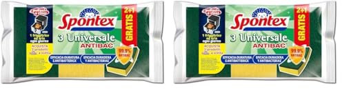 SPONTEX Estropajo salvauñas Bolsa 2 + 1 uds (Paquete de 2)