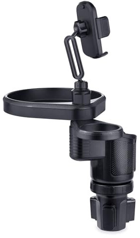 XINGBEI Porte-Tasse Voiture Plateau Extenseur avec Plate-Forme Table Nourriture Réglable Téléphone Portable
