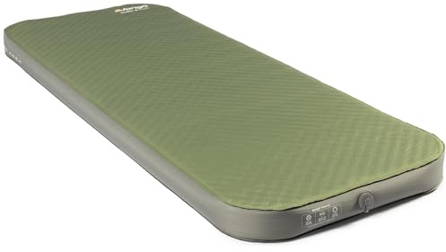 Vango Arcadia Self Inflating Sleeping Mat – Inflatable Camping Mattress with Cyclone Valve, Ultra Comfortable Core Cut Foam & Non-Slip Base (Single (10cm Thickness))