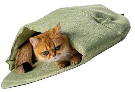 Nido de hojas suaves para gatos, cama lavable a máquina, refugio cálido para gatitos y gatos adultos, lugar de descanso interior, calor de invierno, gatos interiores