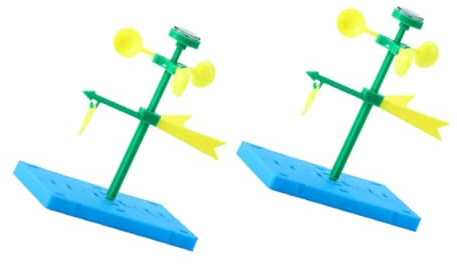 WEKAMOS 2 Set Modelli Fai da Te di Banderuola in Plastica Giocattolo Scientifico Educativo per Kit Didattico di Esperimenti Banderuola per Apprendimento e Gioco Creativo