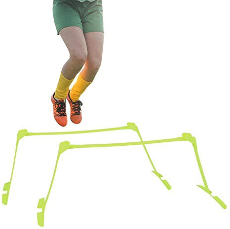 Tbest Obstáculos de Entrenamiento,2Pcs Obstáculos de Velocidad Obstáculos Agilidad Deportes Fútbol Rugby Running Entrenamiento de Velocidad Ajustable Valla de Velocidad de Entrenamiento Futbol