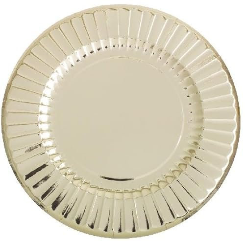 6 Sottopiatti Ø33cm - ORO LUCIDO - SOTTOPIATTO in carta monouso - addobbo decoro tavola feste di compleanno, natale, matrimonio, anniversario, nozze, capodanno, party ecc. - ORO LUCIDO