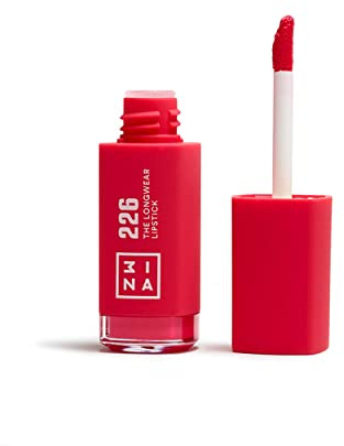 3INA MAKEUP - The Longwear Lipstick 226 - Corail - Rouge à Lèvres Corail avec Acide Hyaluronique - Rouge à lèvres Mat Liquid - Couleur des Lèvres Hautement Pigmenté Mat - Vegan - Cruelty Free