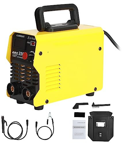 Shienfir Poste à souder électrique 220 V ARC250 Plage de réglage du courant 30-250 A Poste à souder double voltage Digital Display Mini soudeuse électrique