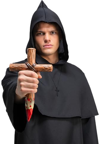Wicked Costumes Vampire Hunter's Wooden Cross Stake Fancy Dress Accessory