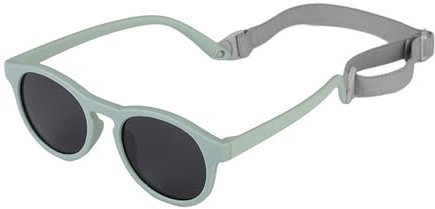 SpetngSake Baby Sonnenbrille,Polarisierte Kindersonnenbrille ab 0-2 Jahre,Silikonrahmen MitVerstellbar Sonnenbrille Baby, UV400 Schutz Weicher Grün Sonnenbrillen Kinder,Sunglasses für Jungen/Mädchen