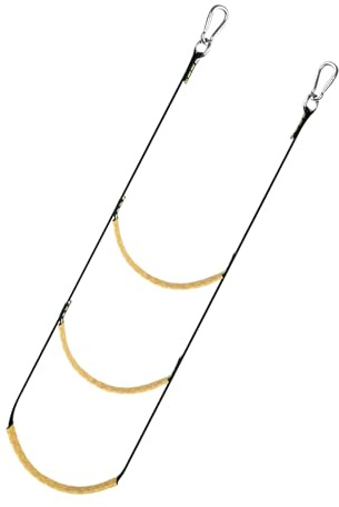 Échelles de Bateau pour Hors-Bords | Échelle en Corde de Pêche à 3 Marches | Corde d'Embarquement pour Kayak, Bateau à Moteur et Activités Nautiques