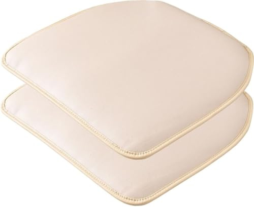 Cojines para Sillas de Comedor 2 Unidades de Piel Sintética Antideslizantes Impermeables para Cocina 40 X 43 cm (2 Unidades)