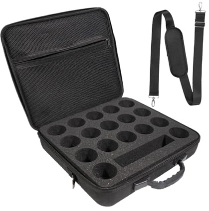 Custodia per palline da biliardo – Borsa organizer in materiale 35x31 cm, tasca in rete con maniglia, supporto per palla da biliardo con mazze | per tornei, allenamenti, viaggi, sala ricreati