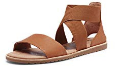 Sorel Damen Schnürsandalen, Ella Sandal, Braun (Camel Brown), Größe: 37