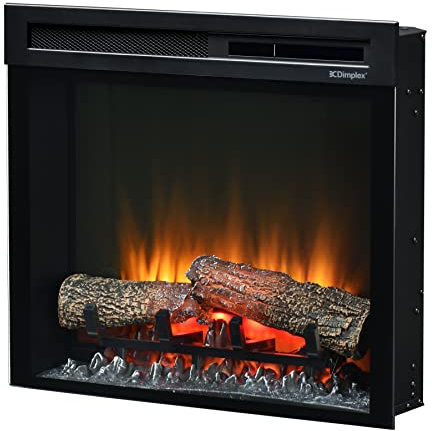 Dimplex Cheminée électrique XHD 23'' / 58 cm – Cheminée Murale avec Chauffage – 1400W – Effet de Flamme LED Optiflame – Chauffage activable – Télécommande Incluse