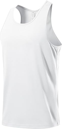 USUN Gimnasio Músculo Tank Top Sin Mangas Culturismo Suelto Ligero y Transpirable Absorción de Sudor Finas Correas Camiseta de Tirantes para Hombre Deportivo Camiseta Top de Deporte para Hombre