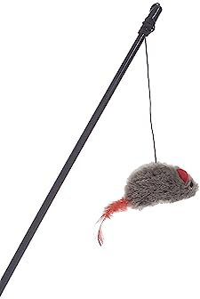 ZAMIBO Canne à pêche appât Souris Peluche 7 cm, 46 cm
