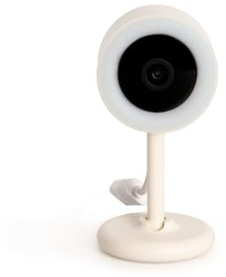 CREATE / Baby CAM Connect/Babyphone caméra avec WiFi Blanc cassé/Audio bidirectionnel, vidéo Haute qualité, Vision Nocturne, capteurs d’activité et d’Environnement, inclut des chansons, 5W