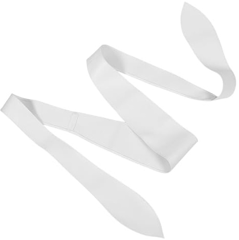 SECFOU Cintura da Donna Larga in Pu Bianco Fiocco Decorativo, Vestibilità Confortevole e Legature Versatili, Cintura Raffinata per Vestiti in Occasioni Casual