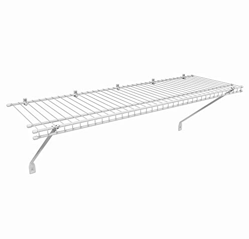 ClosetMaid 1031 Wire Shelf Kit, 3-Feet X 12-Inch, White